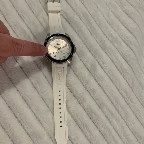 “Seattle” Lacoste Izod Green Trimmed Stainless Bezel Watch 🐊 - Picture 2 of 5